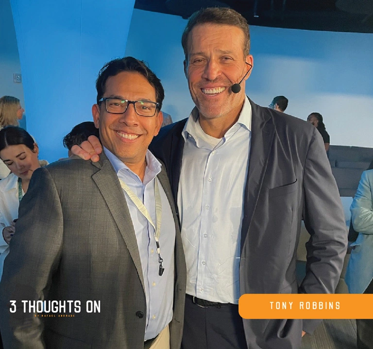 Rafael Andrade and Tony Robbins